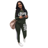 Casual Fashion Letter Printing Sports Suit